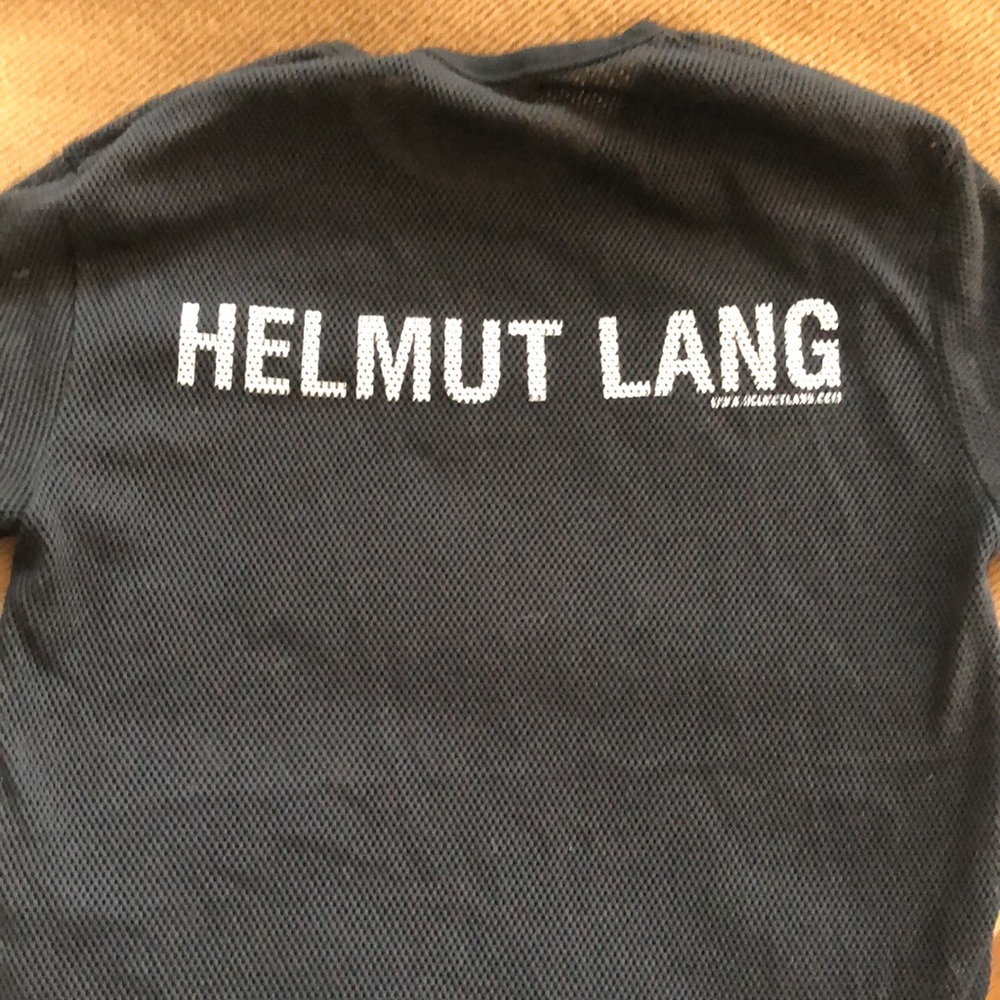 Helmut Lang Mesh Black Tee Shirt Men's size X-SMALL